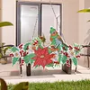 5D DIY Special Shaped Diamond Painting Christmas Hanging Wreath With Lamp String Kit