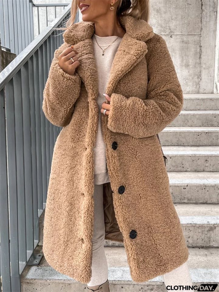 Plush Warm Thickening Winter Oversized Coats For Ladies