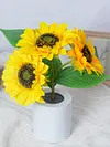 Shimmering Sunflower Lamp Rechargeable Sunflowers Flower Lamp Sunflower Night Light for Mom Wife Friends Girlfriend Teacher Grandma