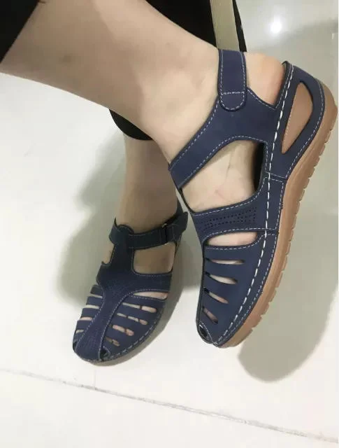 school supplies  Summer Style Women's Beach Sandals Round Head Slope Heel Comfortable Lightweight Sandals Women Casual Shoes Sandalias Mujer
