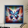 Colorful Musical Butterfly-11CT Stamped Cross Stitch 40*40cm