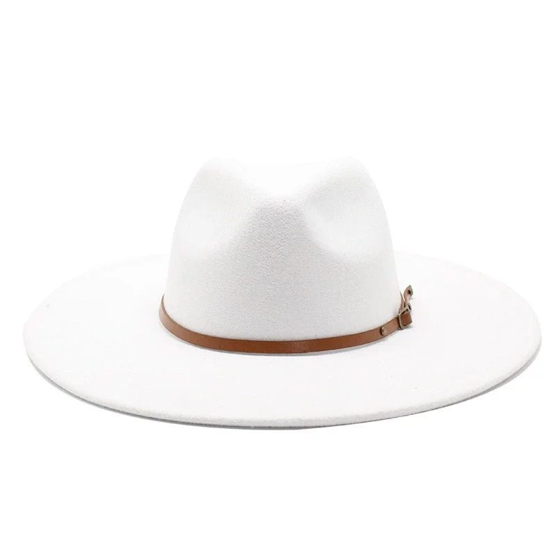Fedora Hat Panama Sombrero For Women/Men - vzzhome