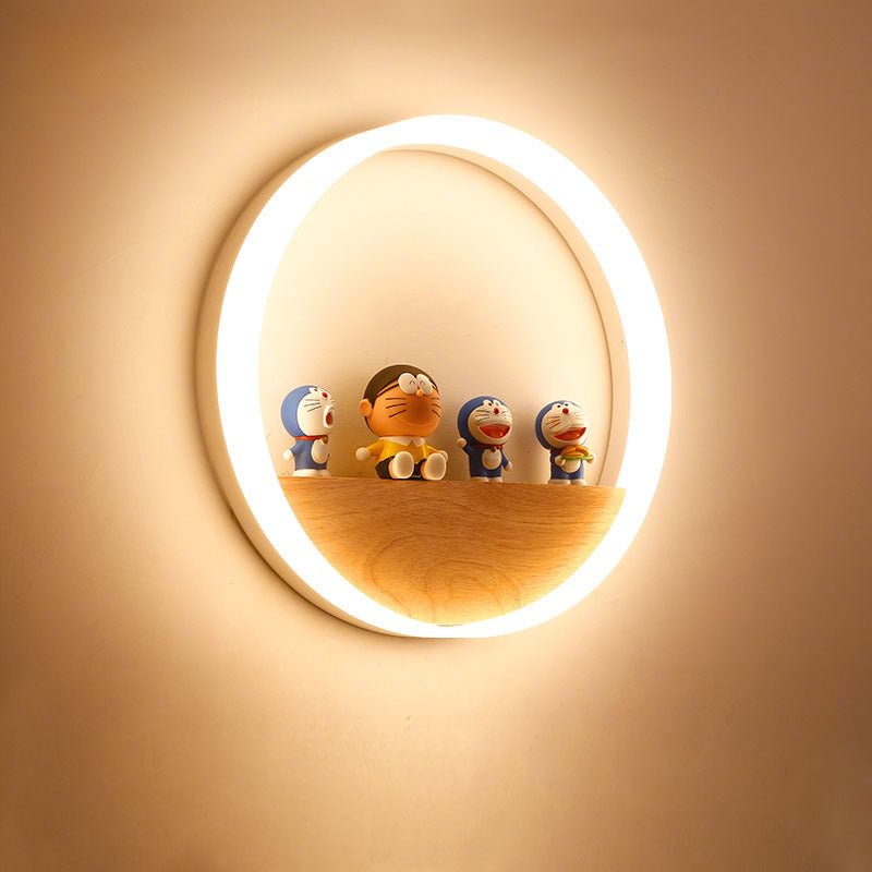 Modern Solid Wood Aisle Corridor Decorative Wall Lamp