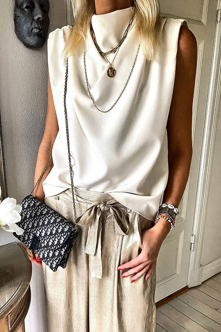 Solid Sleeveless Top