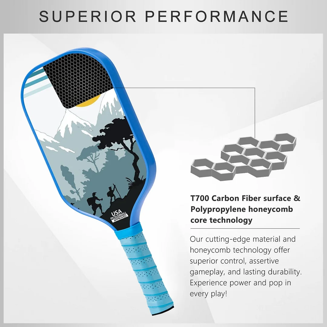 Original Paddle (16mm) T700 Sandblasted Carbon Fiber-Summit Striker