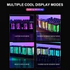 RGB Glow Clock, Quasi-Nixie Tube Clock, Free Assembly, Creative LED Digital Alarm Clock Timer