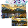 2 PCS Landscape - Round Drill Diamond Painting - 70*40CM