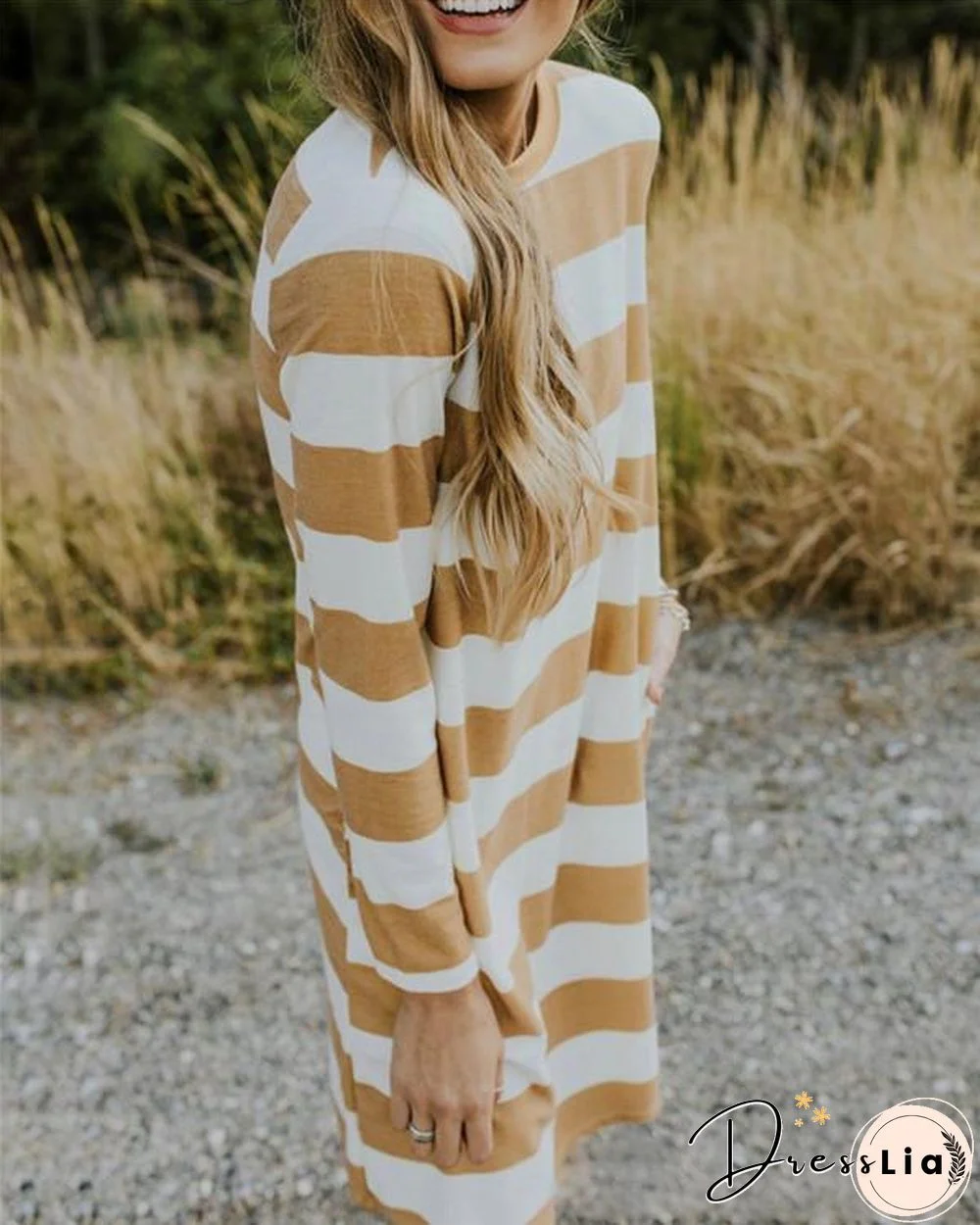 Stripe Women Fashion Summer Holiday Mini Dresses