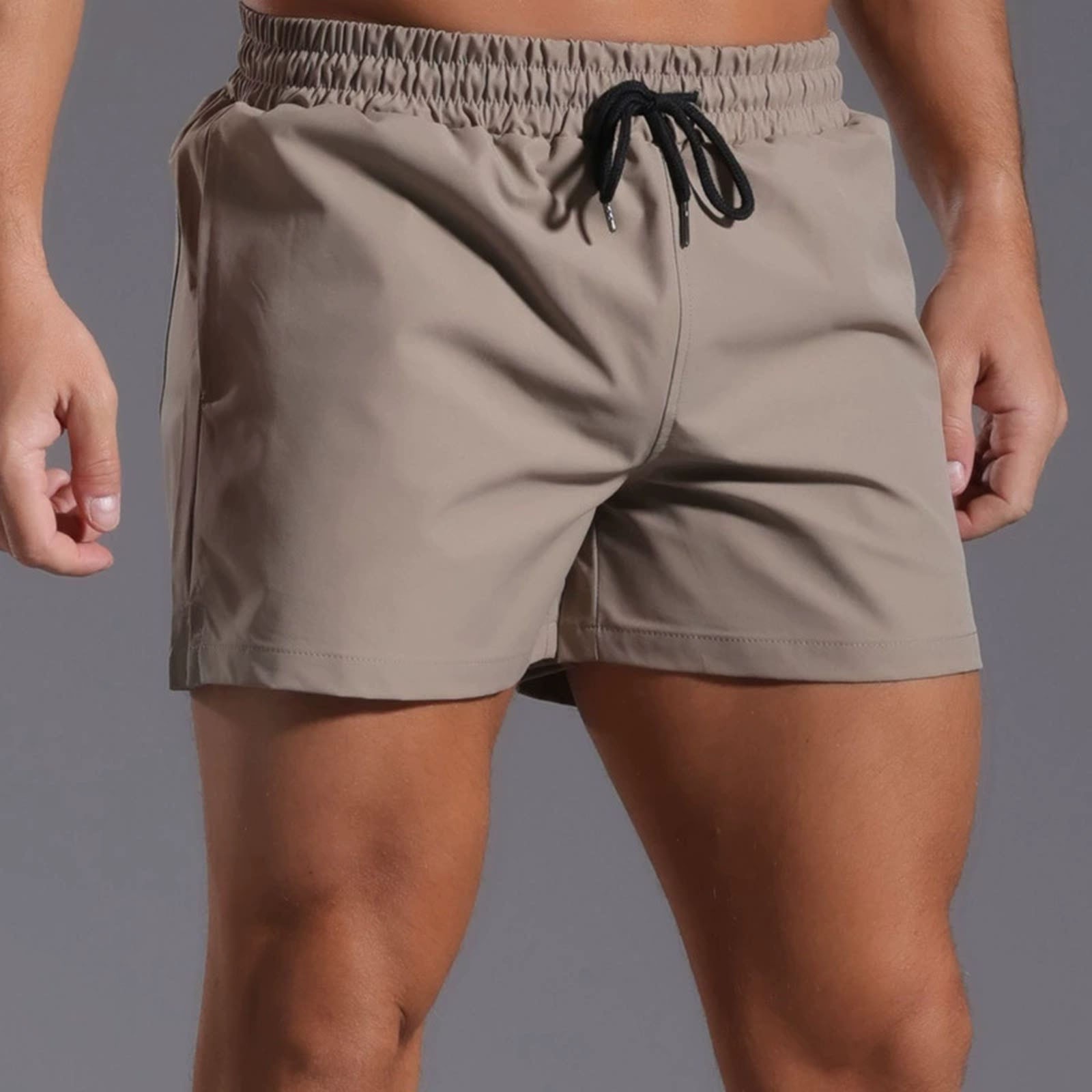Versusstols Mens Athletic Shorts With Zipper Pockets Men'S Beach Shorts With And Inner Mesh Three Quarter Pants Loose Hot Bermuda Masculina