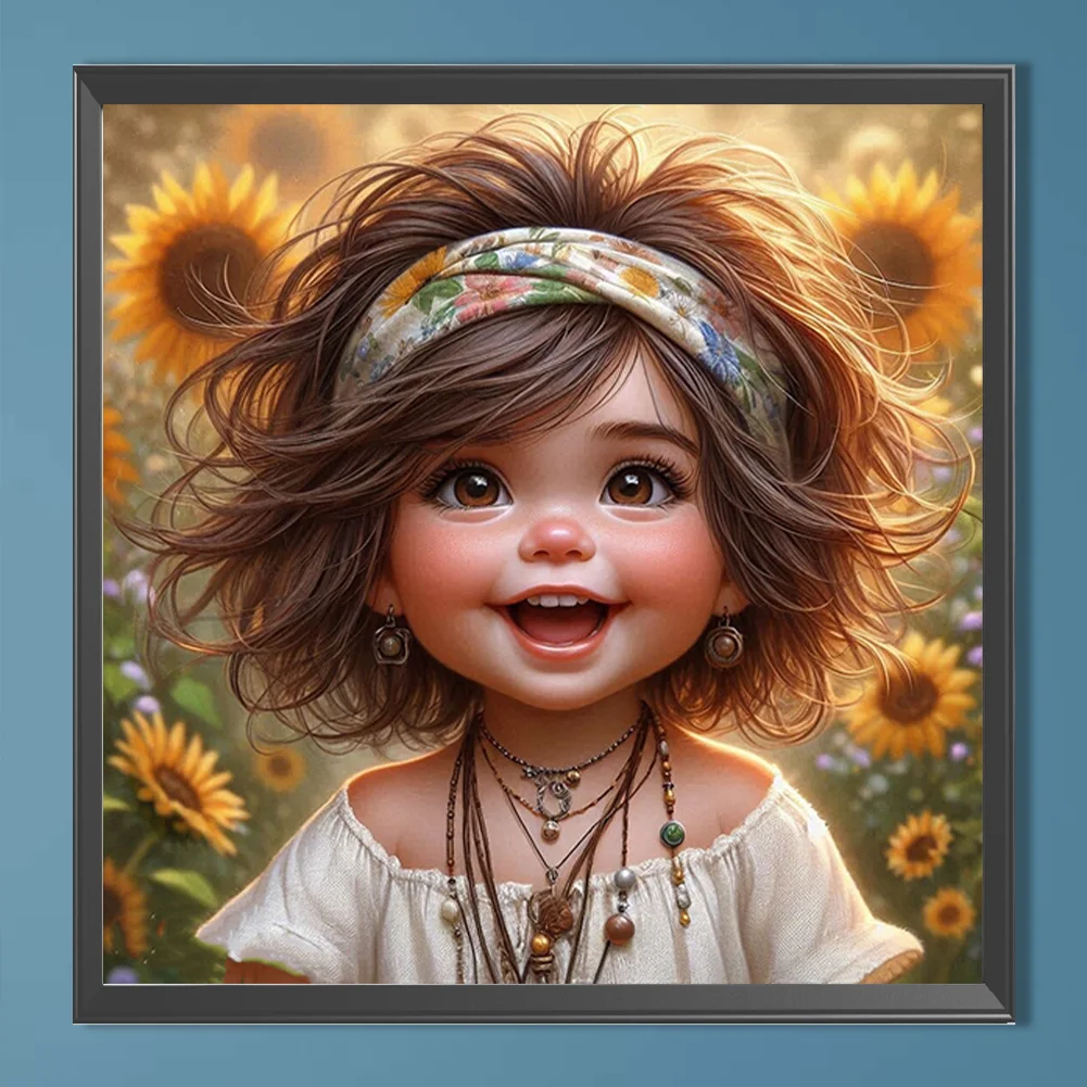 Partial AB Diamond Painting - Full Round Drill - Elf Girl(Canvas|45*45cm)