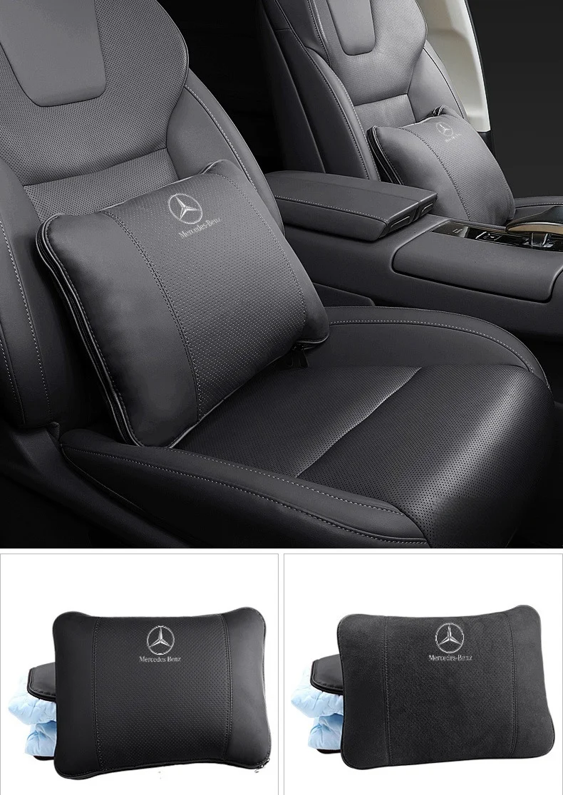 Car high-end leather pillow quilt (customized car LOGO style)
