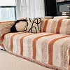 🛋️ COUVERTURE DE CANAP&Eacute; EN CHENILLE &Agrave; RAYURES &ndash; PROTECTION & &Eacute;L&Eacute;GANCE!