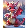 Red Dragon-11CT Stamped Cross Stitch 40*50cm/15.75*19.69in