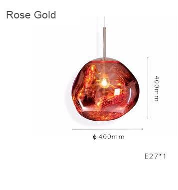 Art Lava Blown Glasses Pendant Lights Shaped Glass Hang Lamp Pendant Lamps for Droplight Restaurant/bar/ Coffee Shop