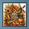 Diamond Painting-DIY Full Round Drill Fall Thanksgiving(40*40 CM)