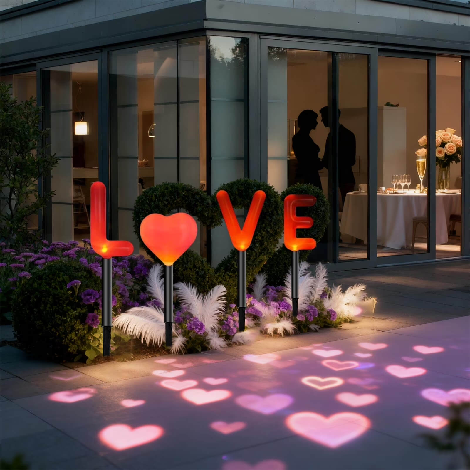 Wedding Solar "LOVE" Garden Outdoor Lights