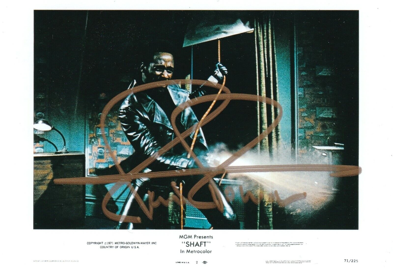 Richard Roundtree REAL hand SIGNED 4x6 Shaft Movie Photo Poster painting #1 COA Autographed