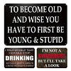 3PCS Funny and Humorous - Metal Tin Signs Set(8*12Inch/12*16Inch)