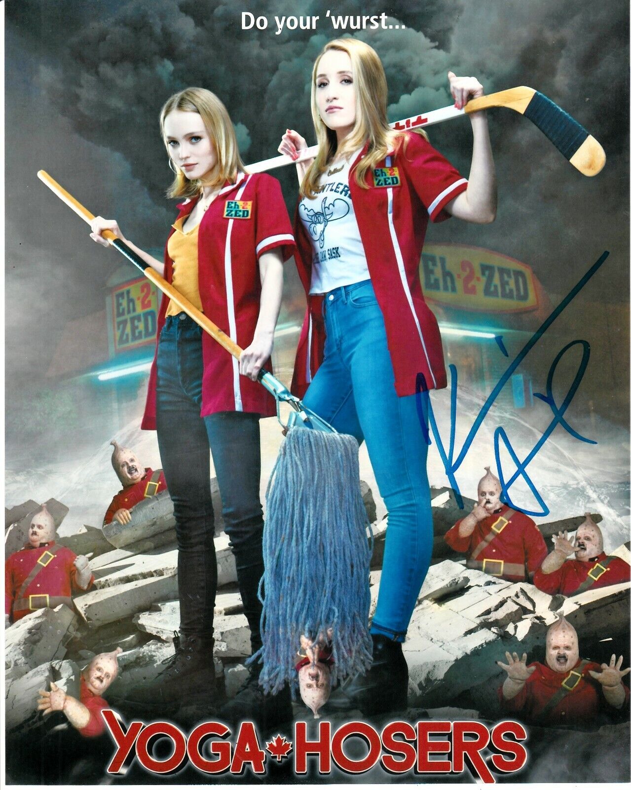 KEVIN SMITH SIGNED YOGA HOSERS Photo Poster painting UACC REG 242