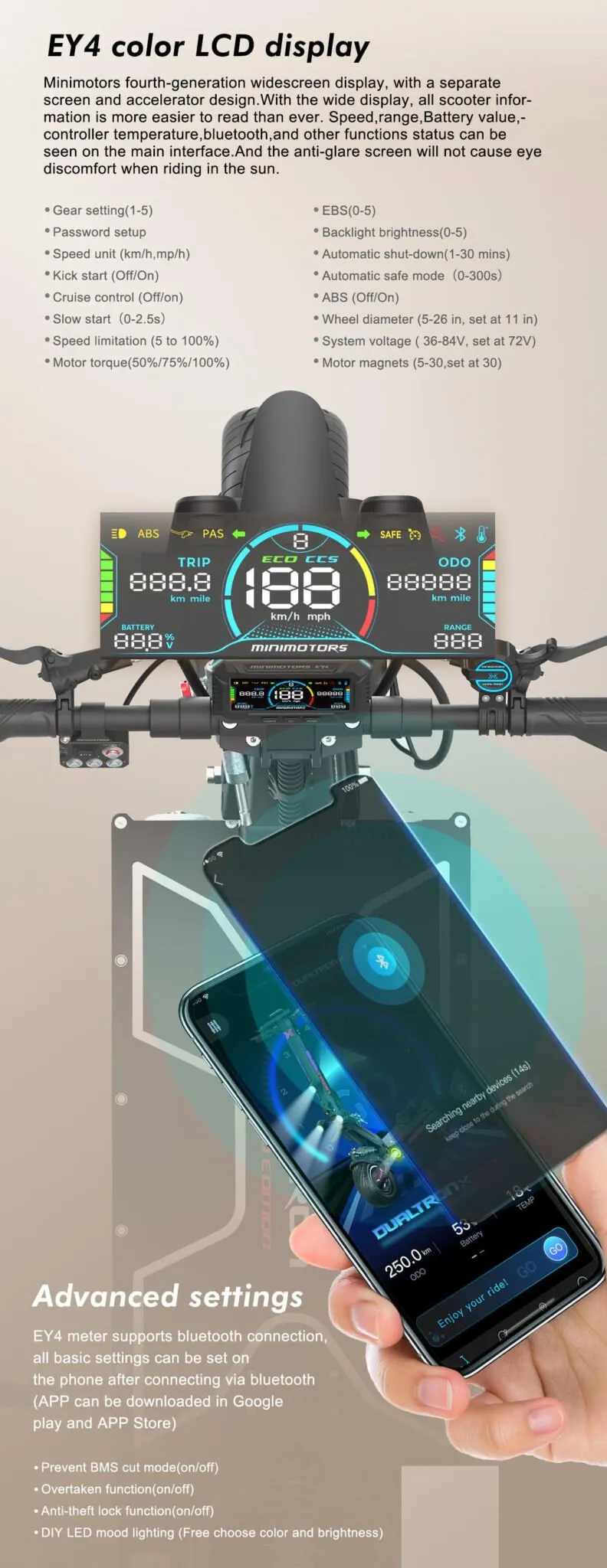 dualtron x limited display