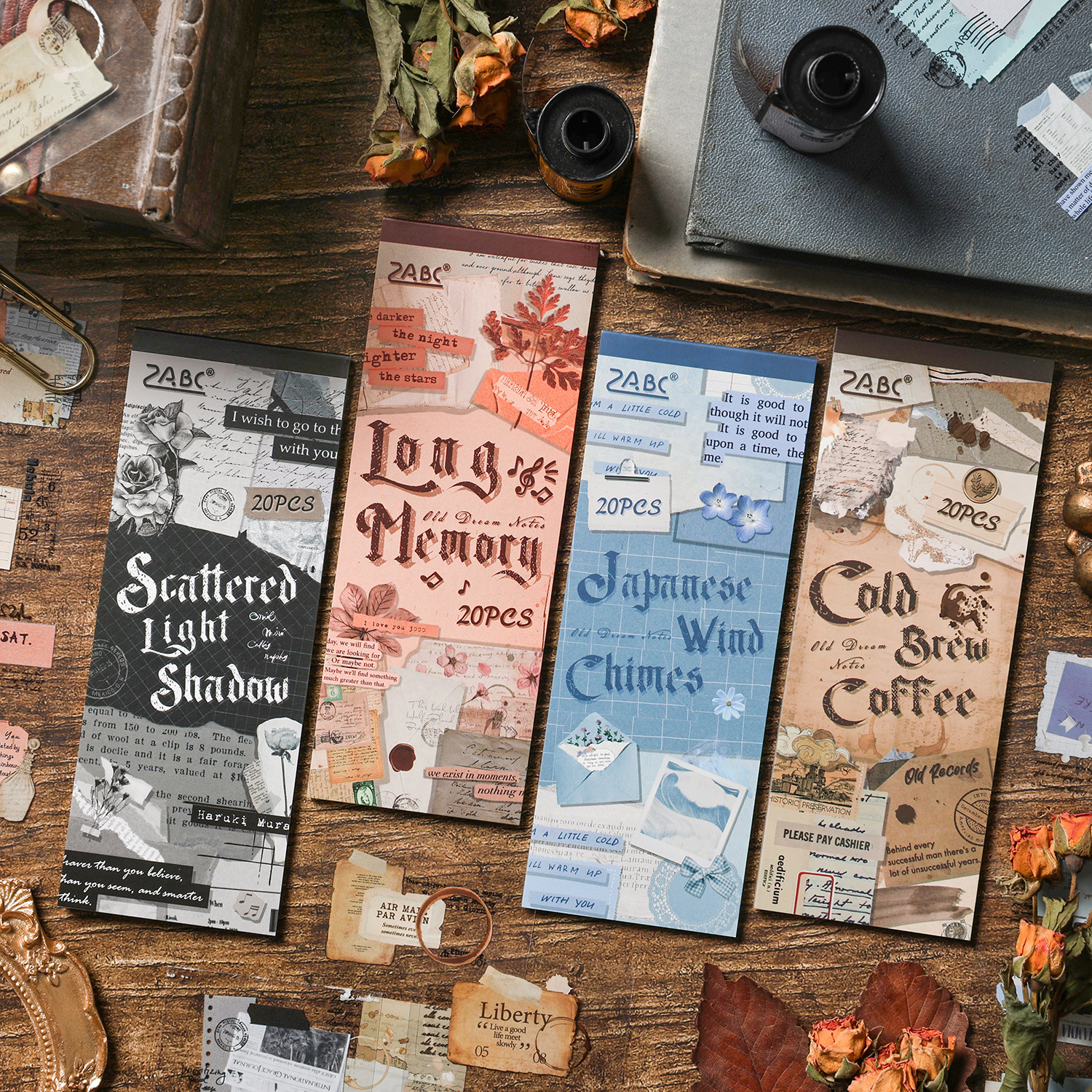 스티커북 - 오래된 꿈의 노트 시리즈 빈티지 라벨