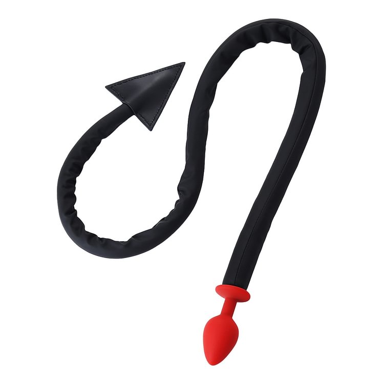 Devil's Tail Anal Plug Leather Whip