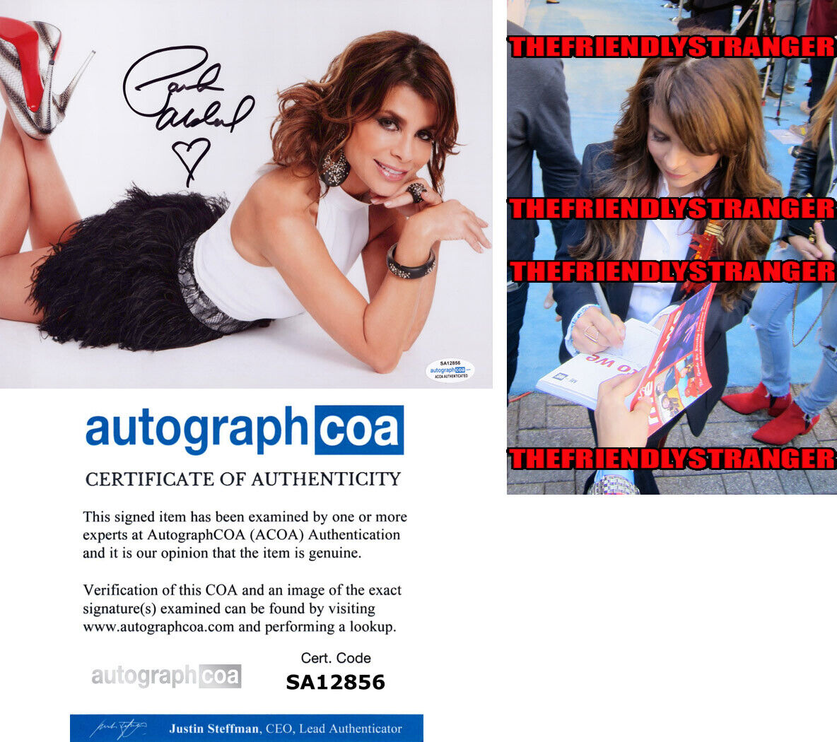 PAULA ABDUL signed Autographed 8X10 Photo Poster painting b PROOF Singer SEXY American Idol ACOA