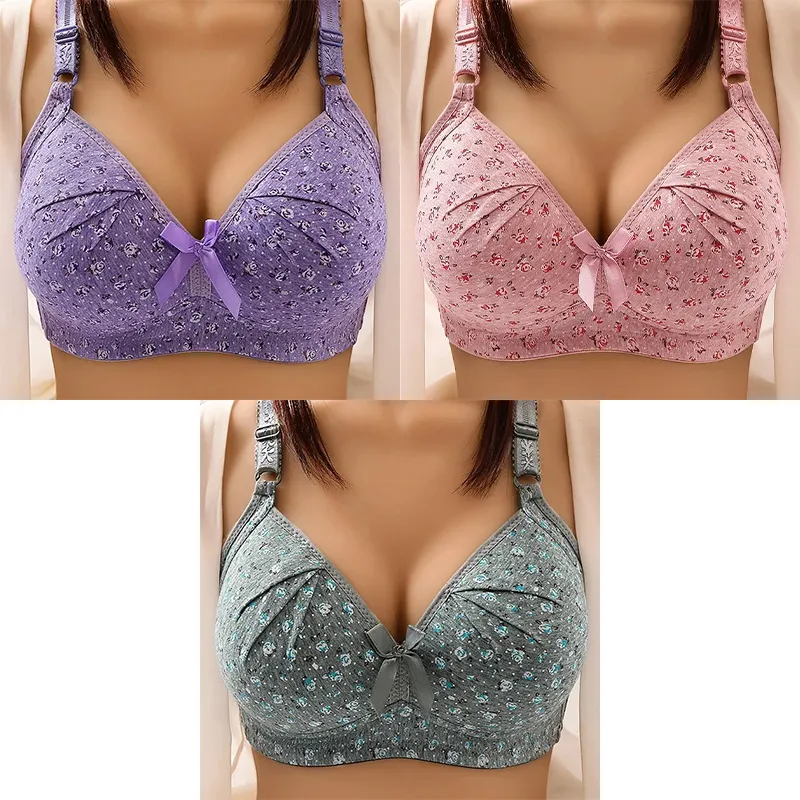 Plus Size Soft Comfort Bra Wire Free(3pcs--70% OFF)