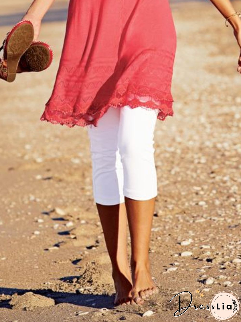 Casual Plus Size Cropped Pants