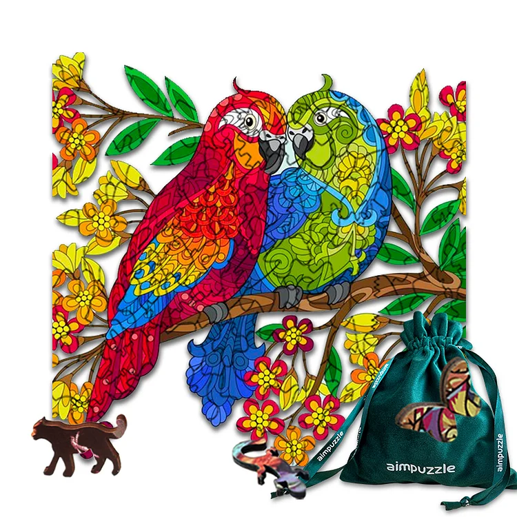 Ericpuzzle™ Ericpuzzle™Double parrot wooden puzzle
