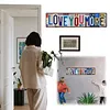 Love You More Vintage Metal Sign Plaque Above Door Street Sign Express Love & Warmth for Bedroom Living Room Home Bar Coffee Wall Decor