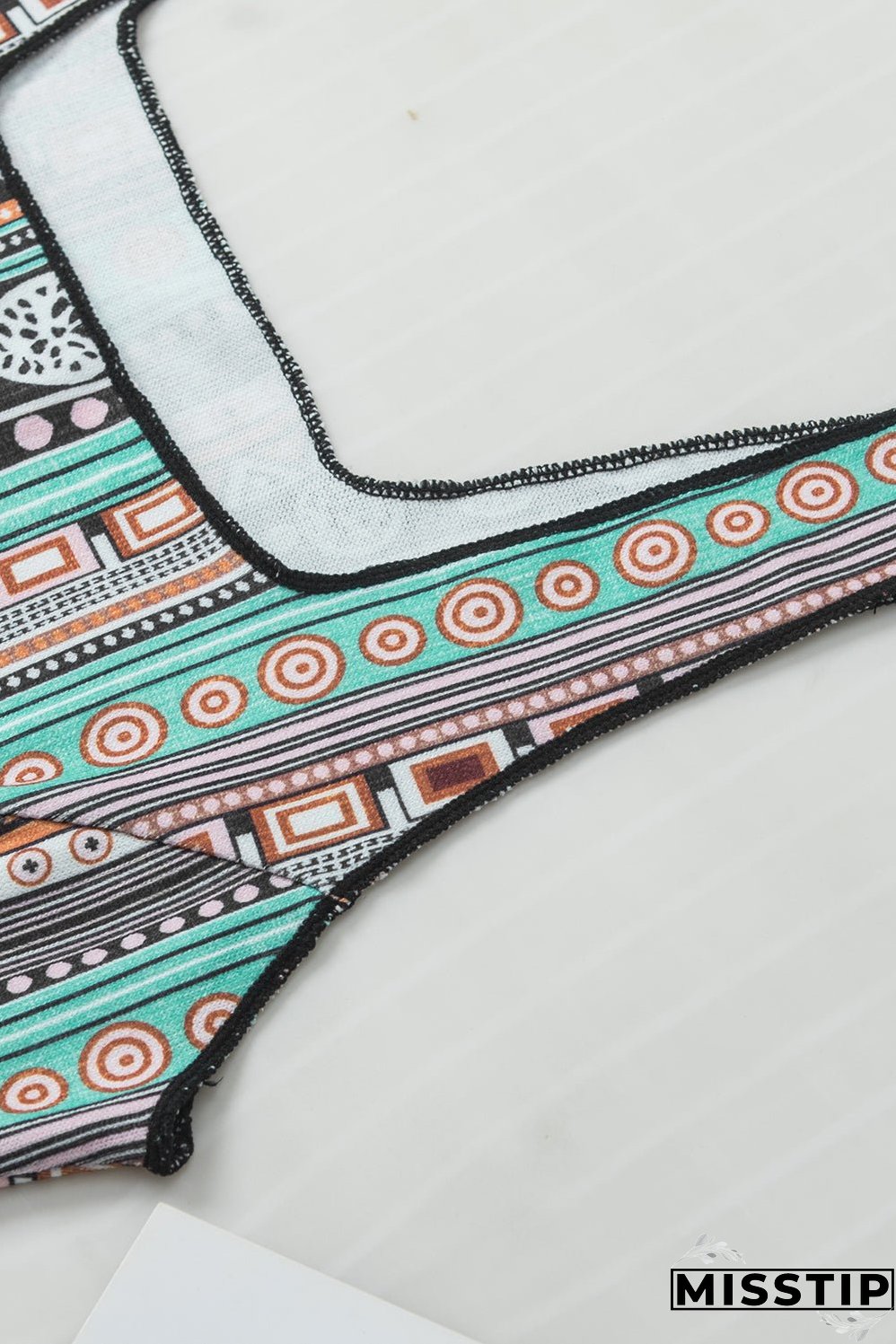 Printed Square Neck Wide Strap Tank