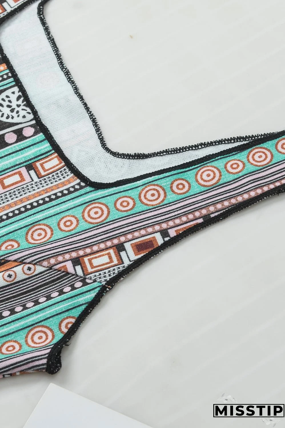 Printed Square Neck Wide Strap Tank