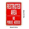 Warning - Vintage Metal Signs(12*16Inch) - Warning
