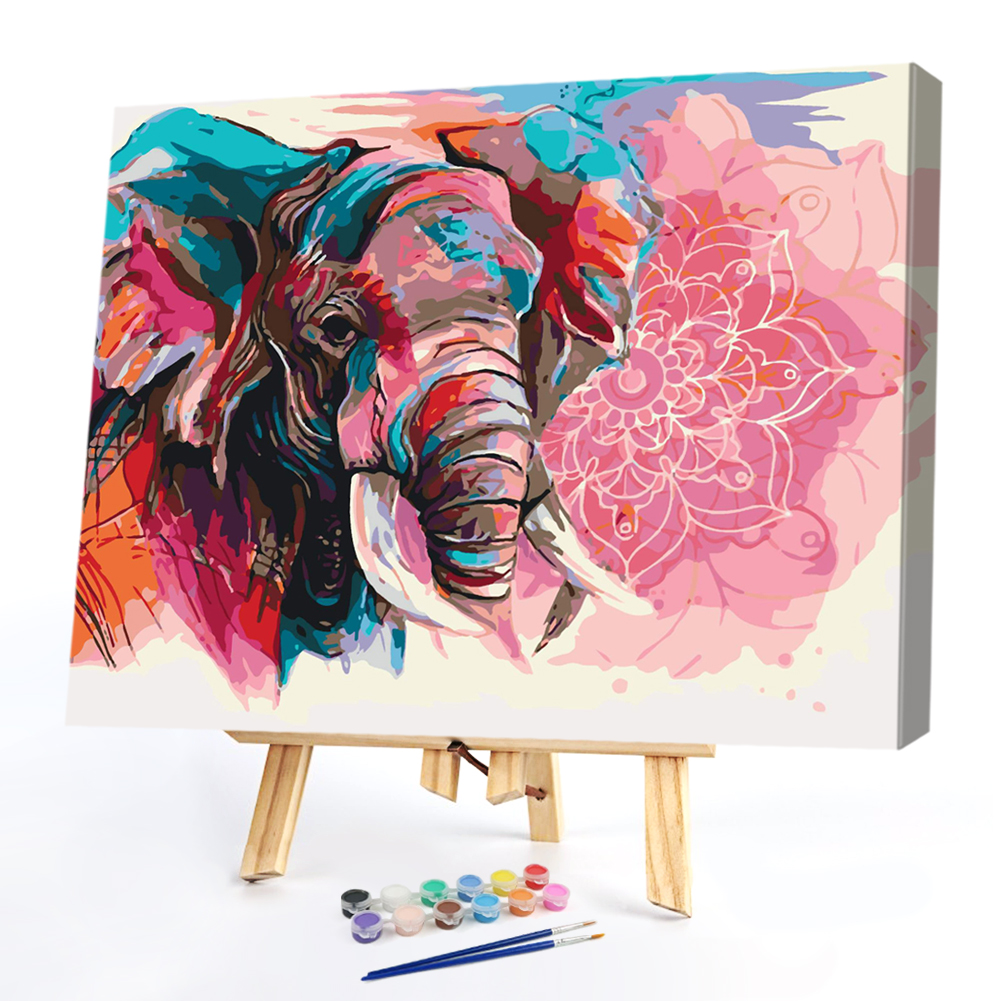 

40x50cm - Paint By Numbers Color Elephant, 501 Original