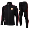 25/26 Manchester United Black long zipper  Training Jacket Set
