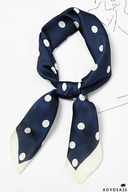 Dot Print Neck Scarf