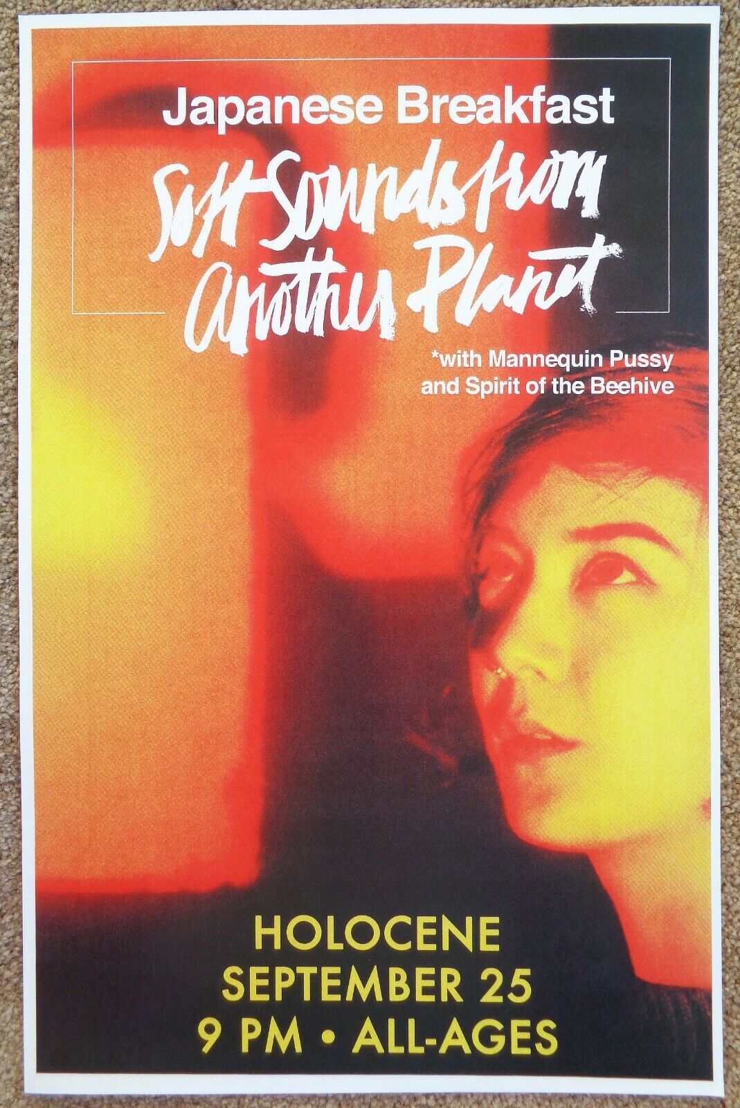 JAPANESE BREAKFAST 2017 Gig POSTER Portland Oregon Concert Michelle Zauner