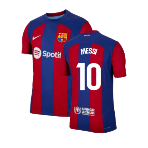 Maillot FC Barcelone Lionel Messi 10 Domicile 2023/2024 Junior Enfant