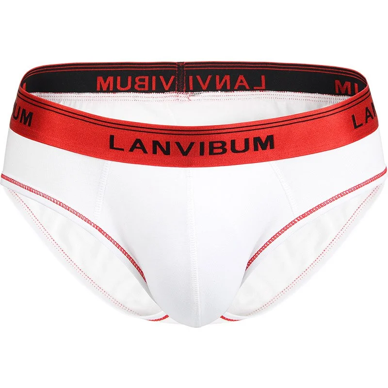 Aonga Men Underwear Fashion Dazzle Elastic Band Breathable Soft Cotton Underpants Male Shorts Briefs For  Mens Underwear aonga