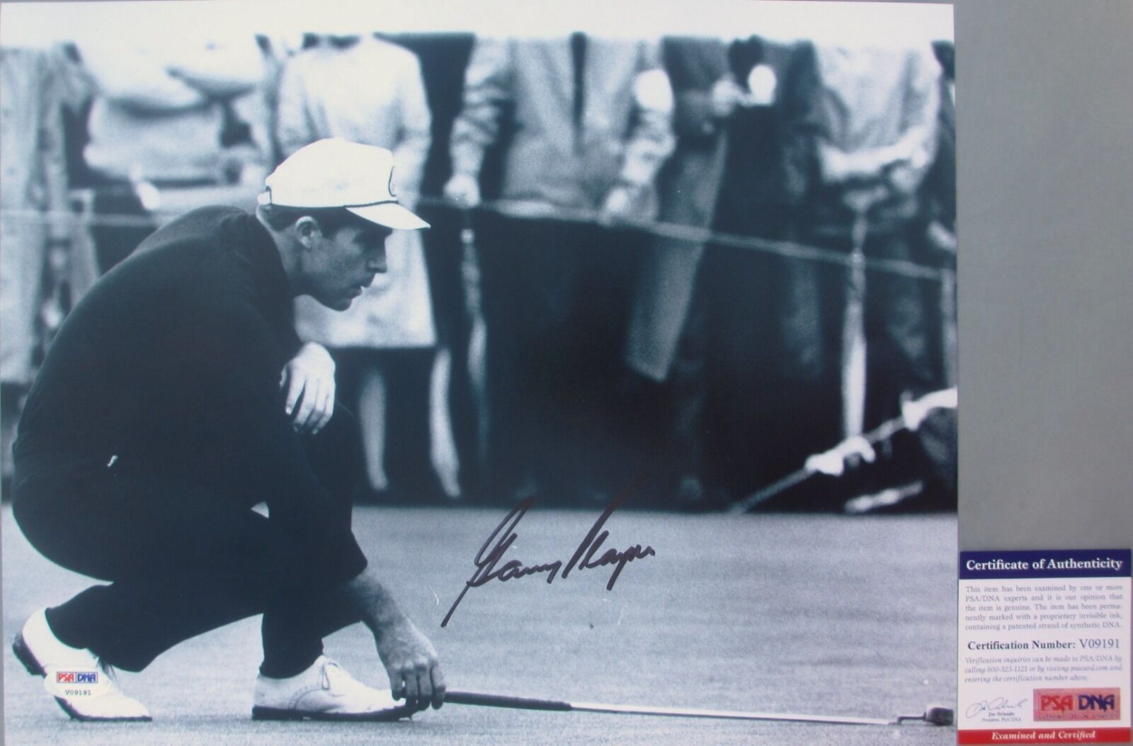 THE BLACK KNIGHT!!! Gary Player Signed Classic PGA GOLF 11x14 Photo Poster painting #1 PSA/DNA