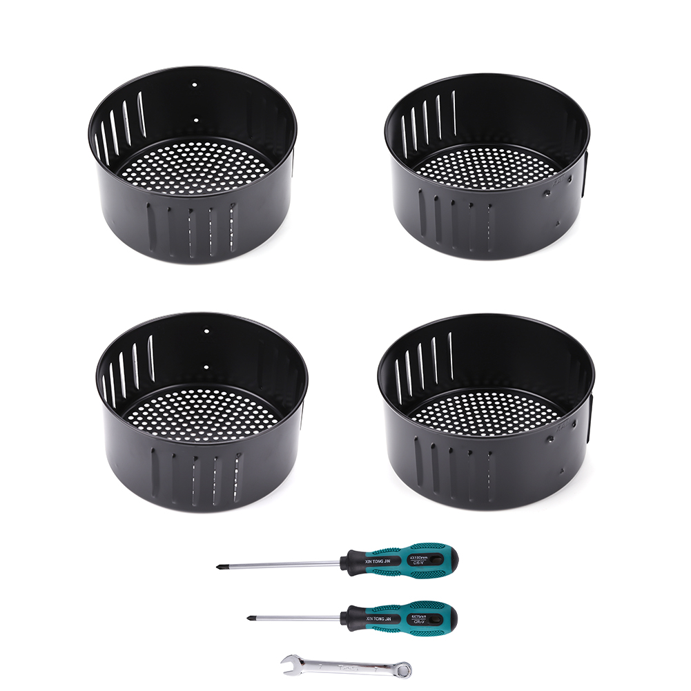 

Non-stick Air Fryer Basket Portable Roasting Tin Oil Pan Frying Accessories, 501 Original