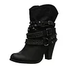 Women's  Retro Shiny Rivets Punk Casual Boots  Winter Boots
