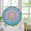 Diamond Painting Stained Glass Mandala Flower Pendant