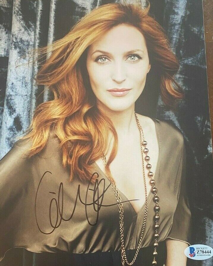 Gillian Anderson signed autographed 8x10 Photo Poster painting X-Files Beckett COA BAS