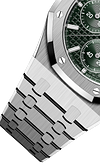 Silver 904L Steel Khaki Green - Automatic Watch - 41mm