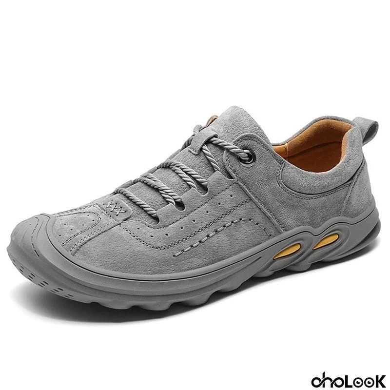 Men Outdoor Toe Protective Slip Resistant Leather Shoes