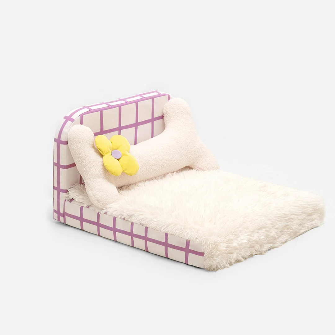 Plush Sweet Sleeping Pet Bed  Mewoofun