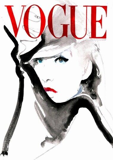 VOGUE POSTER - ART WATERCOLOR 4 - HIGH GLOSS Photo Poster painting POSTER -  POST!