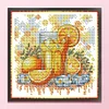 Vitamin C Drink-14CT Stamped Cross Stitch 17*17cm/6.69*6.69in tapestrymarket